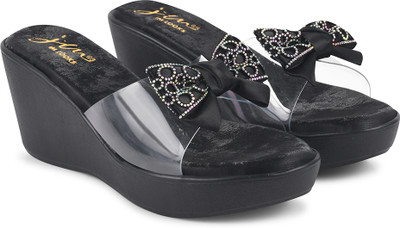 jm looks Women Clogs(Black , 3)