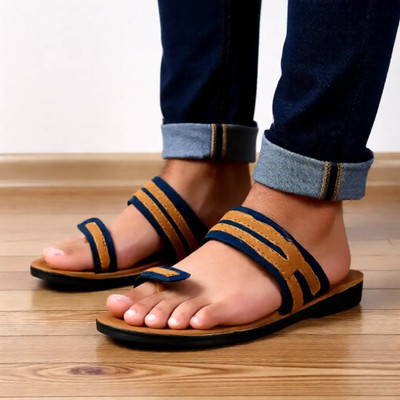 SUPERMET Men Sandals(Brown , 9)