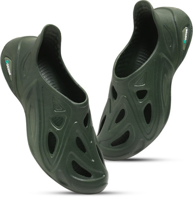 Footup NewlyLaunch | Classic | Lightweight | SlipOn|Soft Foot Massager|All SeasonsWear Men Clogs(Olive , 6)