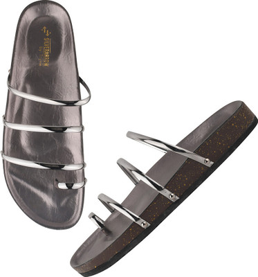 TRYME Women Flats(Grey , 8)