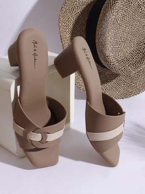 Mast & Harbour Women Heels(Brown , 4)