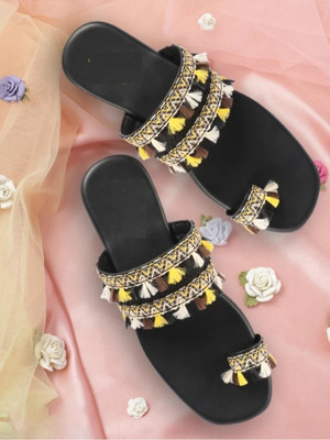 Paduki Women Flats(Black , 8)