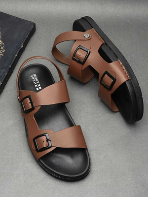 HERE&NOW Men Sandals(Brown , 6)