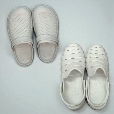 Monrav Men Clogs(Off White, White , 6)