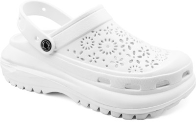 RADDZ SPORTS Women Clogs(White , 8)