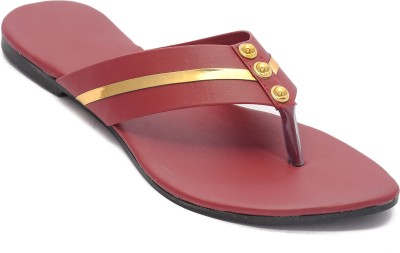 Padvesh Women Flats(Maroon , 7)