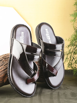 KILLER Men Sandals(Black , 8)