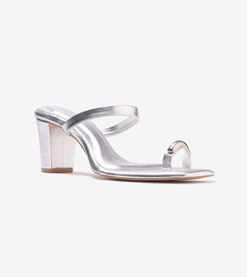 Pair-Ie Tales Women Heels(Silver , 7)