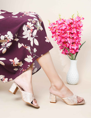 PEEK Women Heels(Pink , 6)