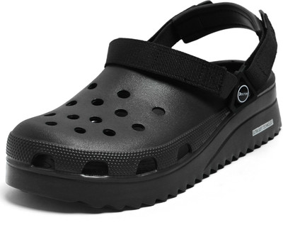 Footup NewlyLaunch|Lightweight|SlipOn|Soft Foot Massager|All SeasonWear Men Clogs(Black , 6)