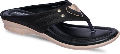 Paragon R1012L Stylish Lightweight Daily Durable Comfortable Formal Casual Women Black Flats