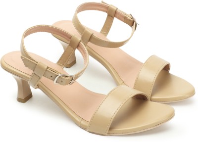 Avivastyle Women Heels(Beige , 10)