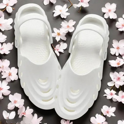 BOKZZON Men Sandals(White , 7)