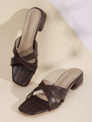 CHEMISTRY Women Heels(Brown , 4)