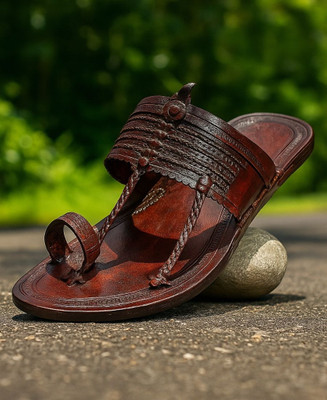 Kolhapuri Men Sandals(Brown , 6)