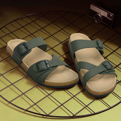 KILLER Lightweight comfort extra-soft with trendy, premium stylish design Men Sandals(Olive , 8)