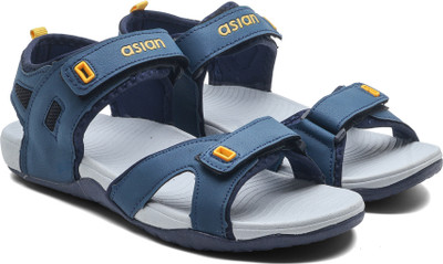 asian Men Sports Sandals(Navy, Blue , 12)