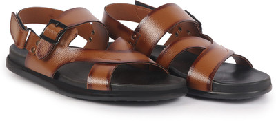 FAUSTO Men Sandals(Tan , 10)