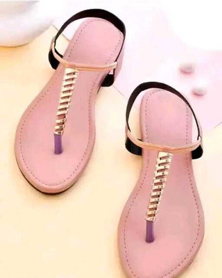 Eelite Fashion Women Flats(Pink , 6)
