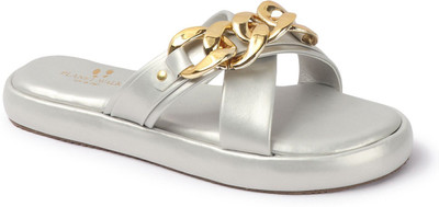 PLANET WALK Lightweight comfort extra-soft with trendy, premium stylish design Women Flats(Silver , 7)