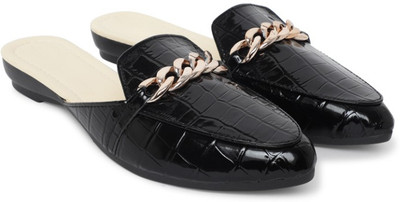 Shefly Women Bellies(Black , 4)