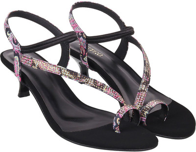 METRO Women Heels(Black , 3)