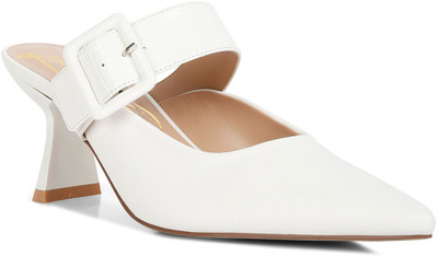 London Rag Women Heels(White , 7)