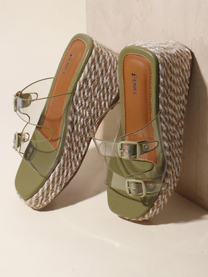 Denill Women Heels(Green , 6)