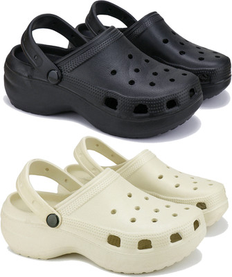 BERSACHE Women Clogs(Multicolor , 7)