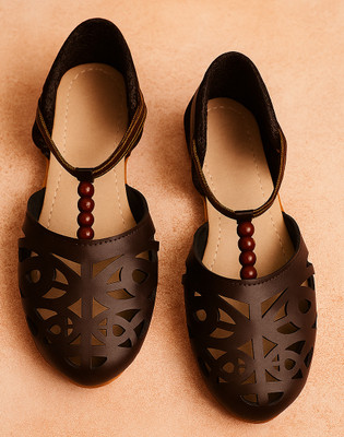 ynp collections Women Bellies(Brown , 7)