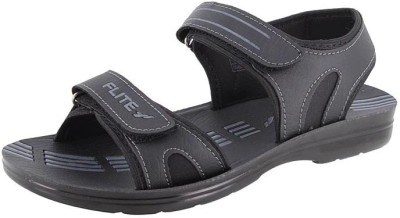 FLITE Men Sandals(Black , 8)