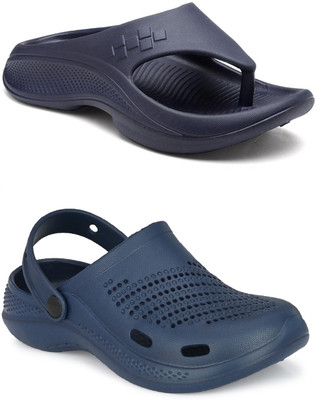 DEFLOW Men Sandals(Navy , 9)
