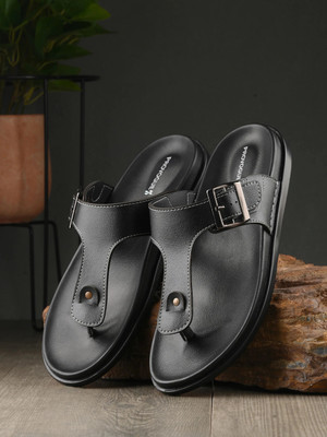 PROVOGUE Men Sandals(Black , 6)