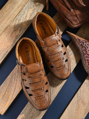 Server Men Sandals(Tan , 9)