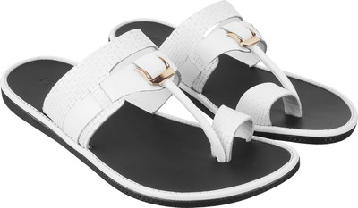 METRO Men Sandals(White , 9)