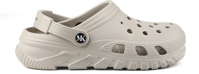 MONKS & KNIGHTS Beige Lightweight Flexible All Day Clogs for men, MK-CLG-005-BG Men Clogs(Beige , 8)