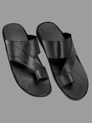 Buxton Men Sandals(Black , 8)
