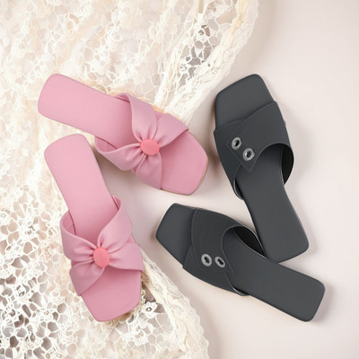 SAYERA Women Flats(Pink, Grey , 6)