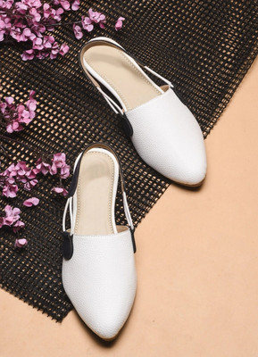 TRYME Women Bellies(White , 6)