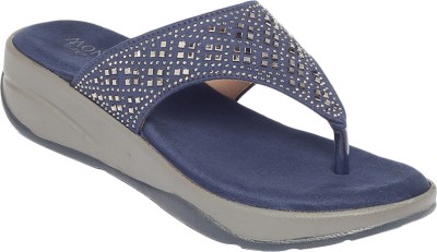 MONROW Women Heels(Blue , 3)