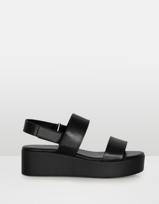Kiwaoo Women Wedges(Black , 4)
