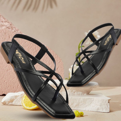 Bambam Women Flats(Black , 3)