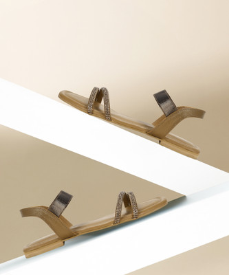 Inc.5 Women Flats(Gold , 3)