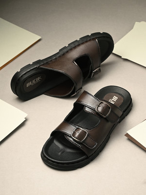 BUCIK BCK10240 Lightweight Comfort Extra Soft Summer Trendy Premium Stylish Party Men Sandals(Brown , 6)