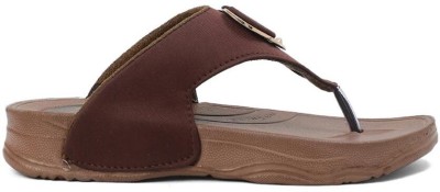 Cozy Wear Women Flats(Brown , 5)