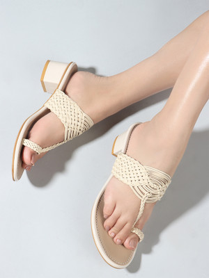 Dressberry Women Heels(Beige , 8)