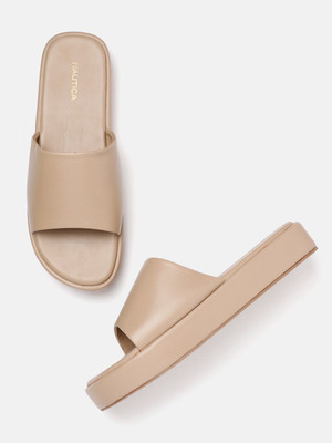 NAUTICA Women Heels(Beige , 4)