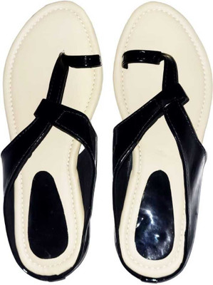 XiZUii Women Flats(Black , 5)