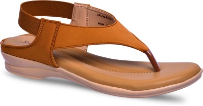 Paragon R1027L Stylish Lightweight Daily Durable Comfortable Formal Casual Women Tan Wedges