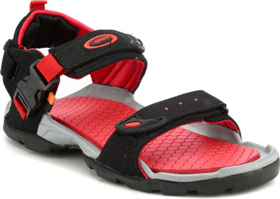 Sparx SS 502 Men Sandals(Red, Black , 10)